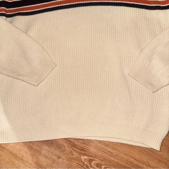 VTG Y2K American Eagle Outfitters Men's L Striped Knit Sweater Ribbed Pullover - Picture 4 of 13